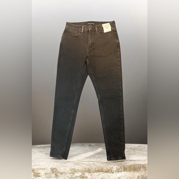 Calvin Klein Jeans Denim - Calvin Klein High Rise Skinny Womens Black Jeans, size 28